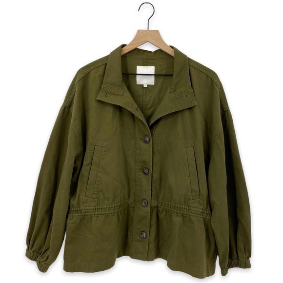 Madewell Highbury Military Jacket in Kale Green Size XL - Picture 4 of 10
